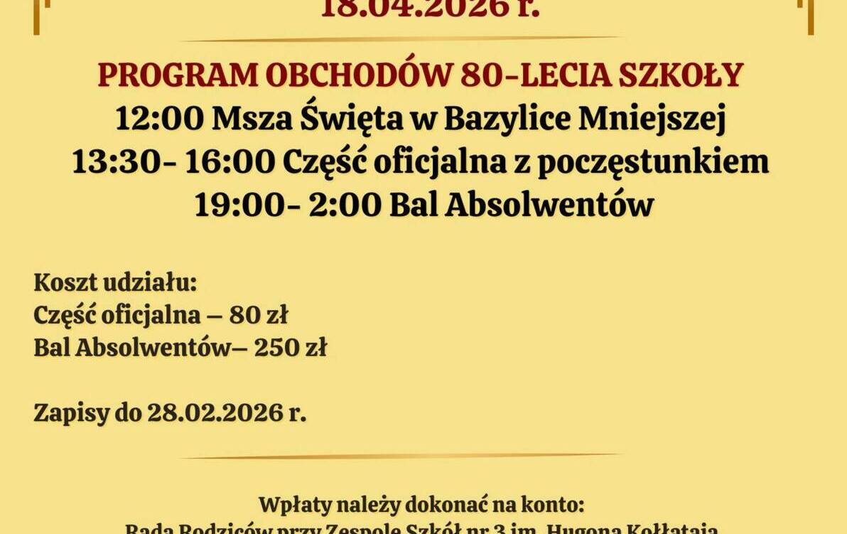 Zdjęcie do 80-lecie Szkoły